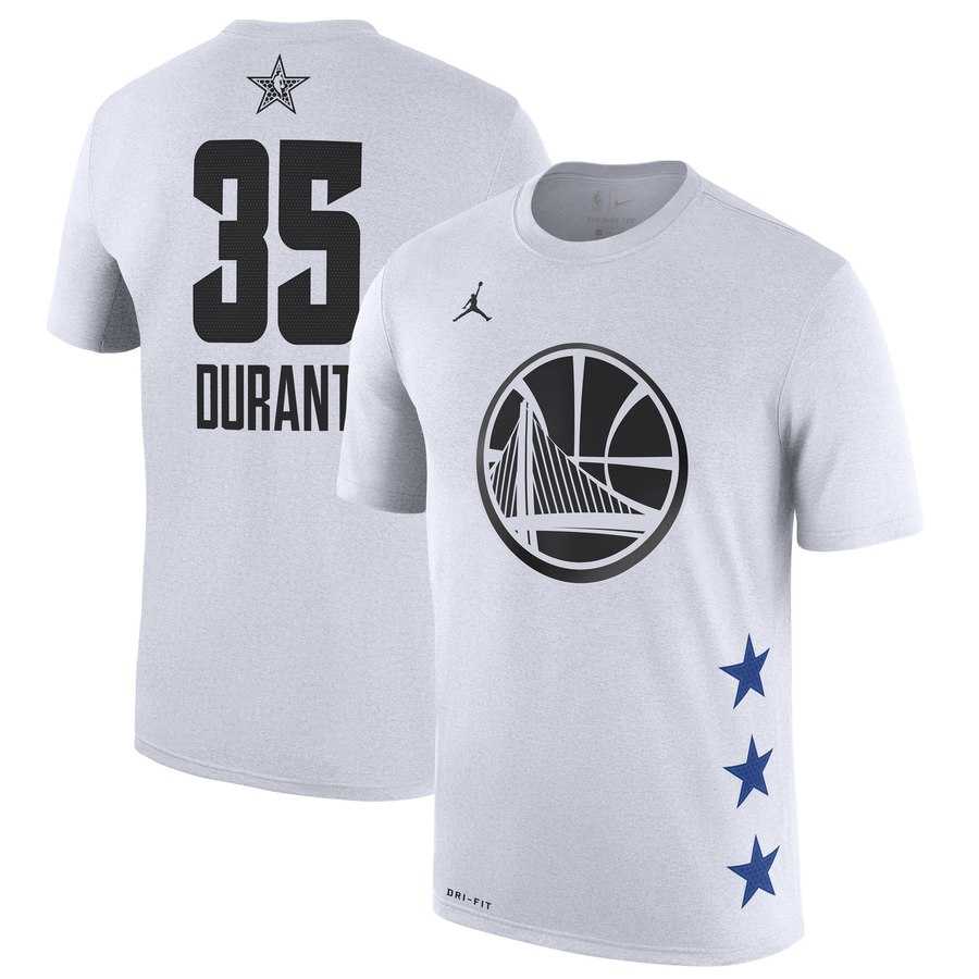 Warriors 35 Kevin Durant White 2019 NBA All Star Game Men's T Shirt,We sell and wholesale Warriors 35 Kevin Durant White 2019 NBA All Star Game Men's T Shirt on line form chian!